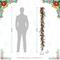 Glitzhome® 6FT Christmas Bell, Pinecone & Berry Bow Garland